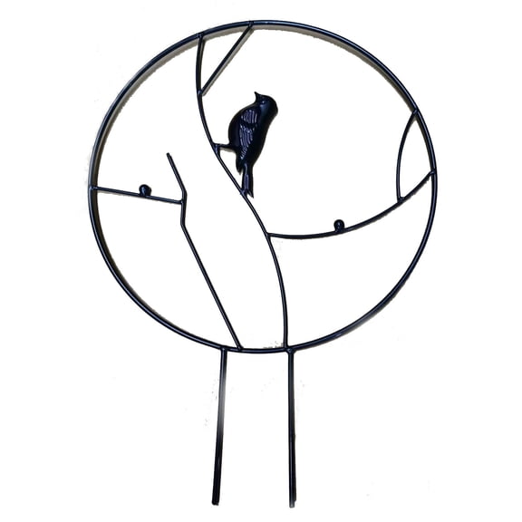 Iron Garden Trellis For Climbing Plants Small Trellis For Indoor Potted Plants Black Plant Climbing Frame Butterfly Bird Shape