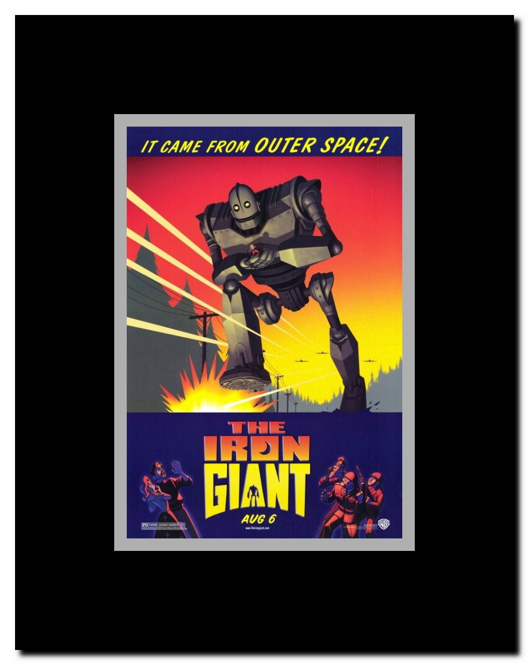 Iron Giant Framed Movie Poster