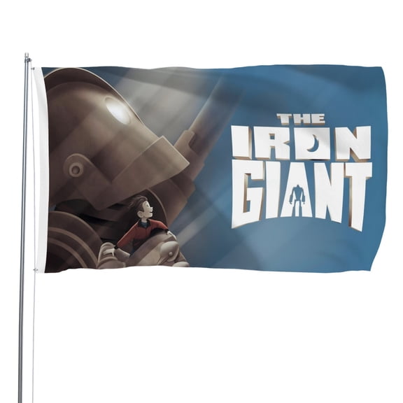 The Iron Giant-themed Printed Flag Perfect gift for fans, friends, and family members, and suitable for indoor and outdoor activities, party decorations.16"x24" (40cm60cm)