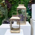 thumbnail image 1 of Feylan Gold Iron Glass Lanterns (Set of 2), 1 of 4