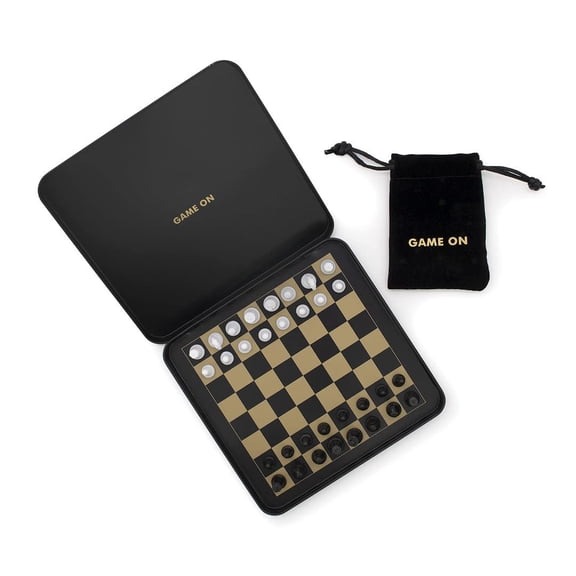 Iron & Glory Travel Chess Set | Portable Magnetic Board Game | Family Game