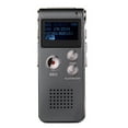 Iron Grey 8GB Digital Voice Recorder, Voice Activated for Lectures