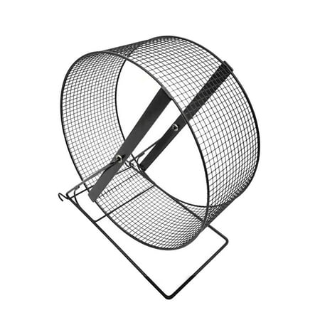 Iron Hamster Running Exercise Wheel with Bracket Guinea Pig Jogging Wheel for Hedgehogs, Rats, Squirrel Silent 21x15x23cm