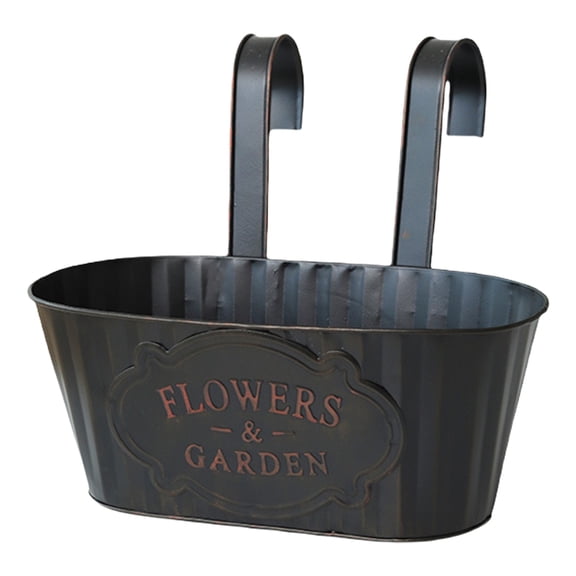 Iron Hanging Flower Pot Metal Bucket Flower Holders for Wall Indoor Outdoor