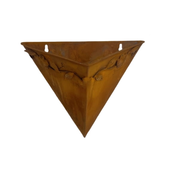 Iron Hanging Flowerpot Triangular Flower Vase Flower Arrangement Accessories Plant Pot Balcony Plant Garden Decoration