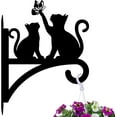 thumbnail image 1 of Iron Hanging Plant Hanger Bracket Wall Mounted Plant Hooks Cat Shape 338x398x1.8mm, 1 of 9