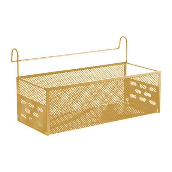 Iron Hanging Storage Basket Bedside Shelf Practical Rack for Bunk Bed College Dorm Room Office Home