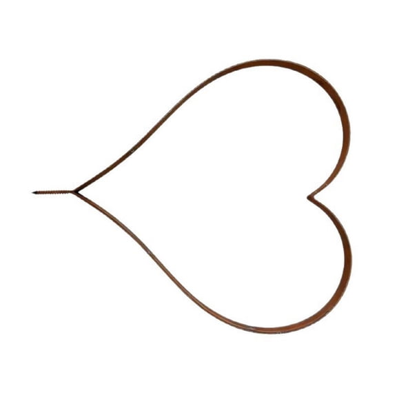 Iron Heart Shape Stake for Outside Decorative Garden Stake Decoration Plant Iron Art Outside Yard Art Outdoor