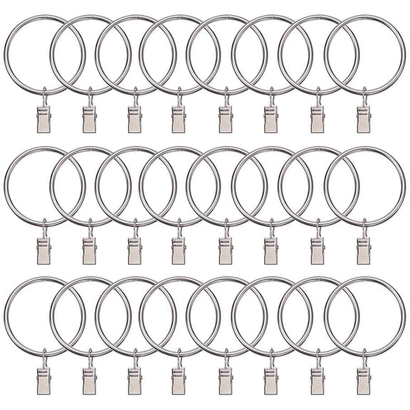 Iron Heavy Duty Curtain Clips Silver 4x50mm