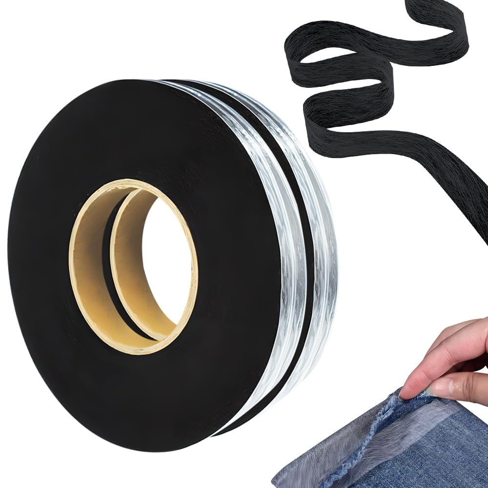 AONAT Wonder Web 70 Yards Length Iron On Hemming Tapes,4cm Wide Adhesive Fabric No Sewing Hem Tape,for Splicing Fabrics Clothes Curtains Jeans Trousers Garment Clothes,Reduced Fabric Damage