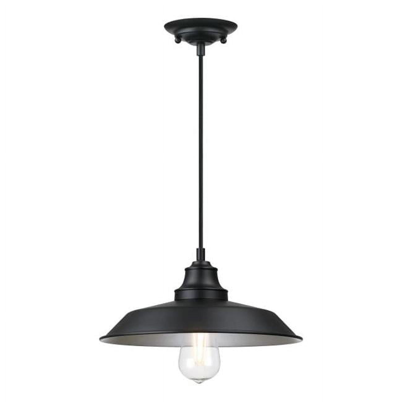Matte Black Vintage Industrial Metal Pendant Light