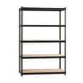 thumbnail image 1 of Iron Horse 2300 Riveted Steel Shelving 5-Shelf Unit, 18D x 48W x 72H, Black, 1 of 9
