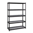 thumbnail image 1 of Iron Horse 2300 Riveted Wire Deck Shelving, 5-Shelf, 18Dx48Wx72H, Black, 1 of 11