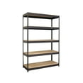 thumbnail image 1 of Iron Horse 3800 Riveted Steel Shelving, 5-Shelf, 18Dx48Wx72H, Black, 1 of 20