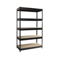 thumbnail image 1 of Iron Horse 3800 Riveted Steel Shelving 5-Shelf Unit, 16D x 36W x 60H, Black, 1 of 6
