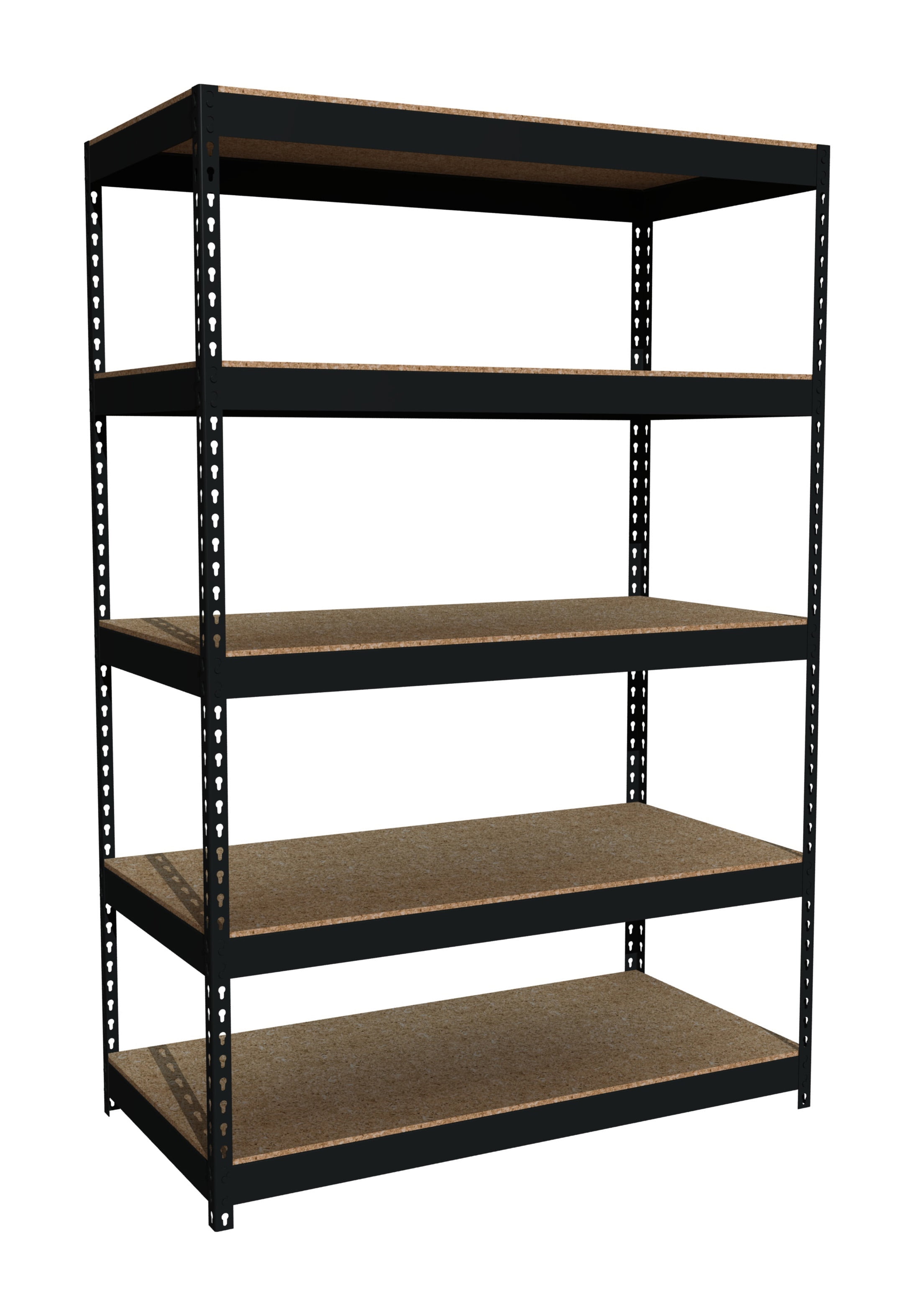 WorkPro 5-Tier Metal Shelving Unit 48W x 24D x 72H Heavy Duty Adjust