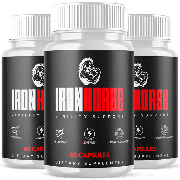 Iron Horse Advanced Formula Pills All Natural Vitamin Supplement IronHorse 180 Capsules
