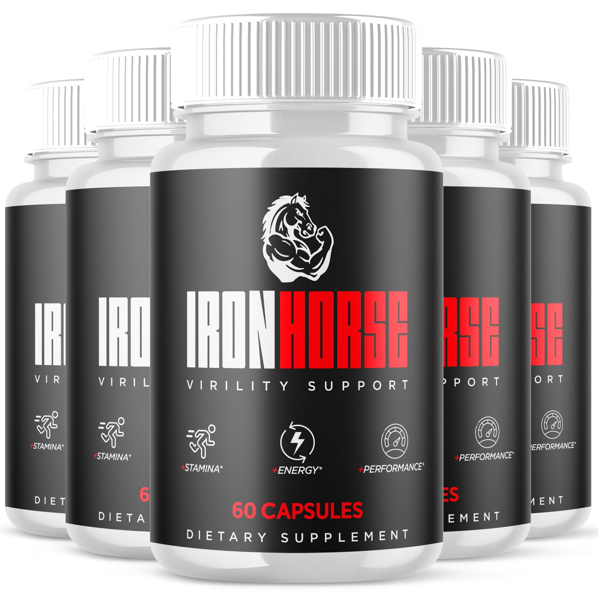 Iron Horse Advanced Formula Pills All Natural Vitamin Supplement IronHorse 300 Capsules