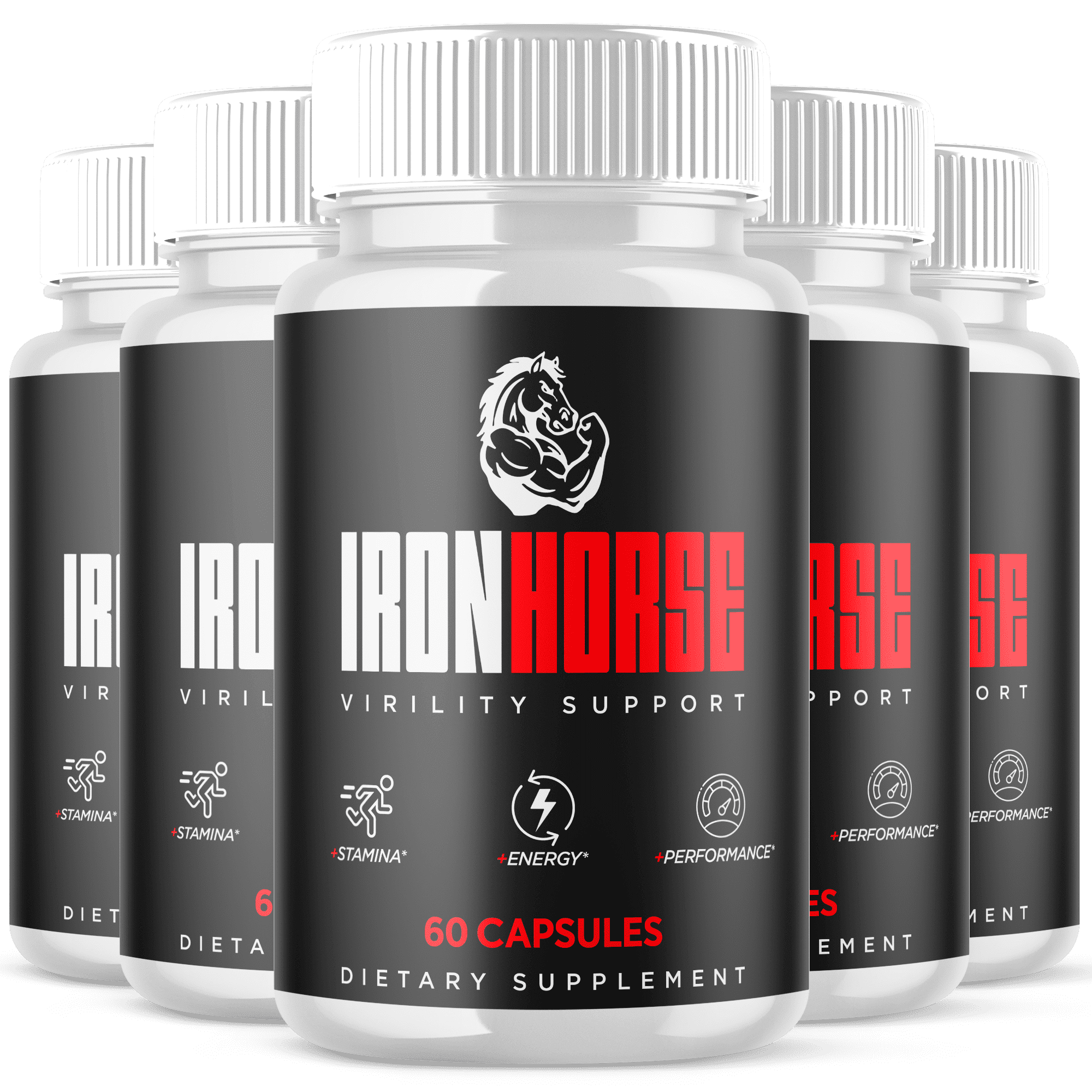 Iron Horse Advanced Formula Pills All Natural Vitamin Supplement IronHorse 300 Capsules