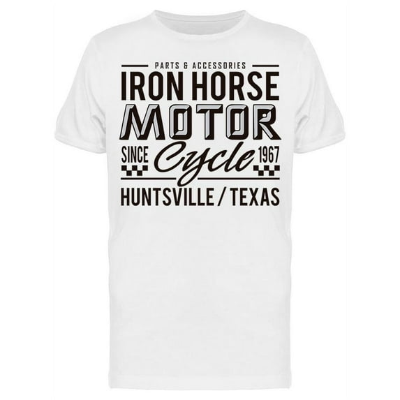 Iron Horse Motocrycle T-Shirt Men -Image by Shutterstock, Male Large
