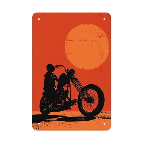 Iron Horse Versatile Tin Wall Decor - Home Garage Bar - Vertical