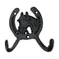 thumbnail image 1 of Iron Horseshoe Hook Decorative Horseshoe Hook Wall Mount for Hangings Clothes Hat, 1 of 8