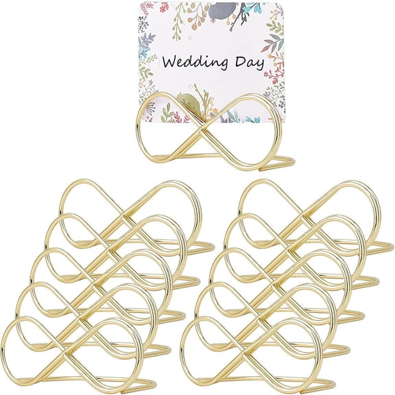 Iron Infinity Message Clip Marriage Accessories Golden 28x64~74x55mm Inner Size: 47x52mm DIY