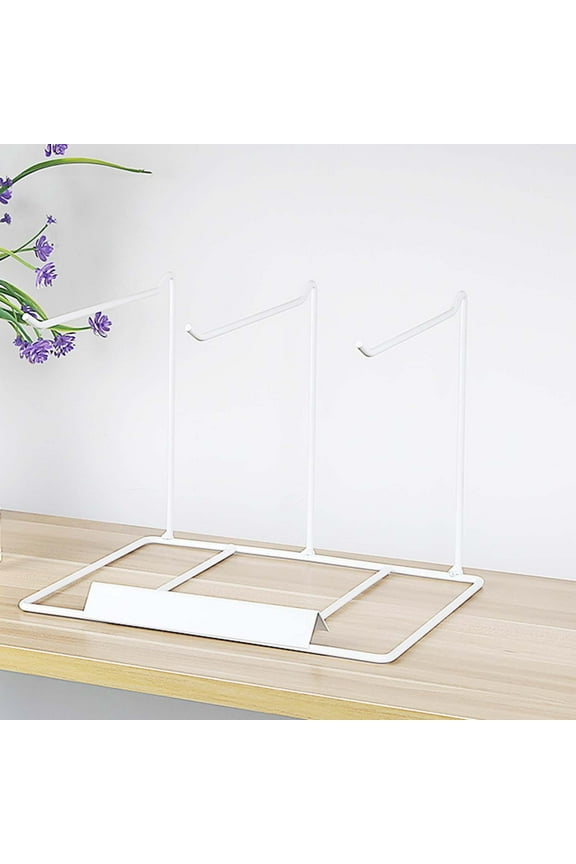 Iron Jewelry Organizer Stand Modern Free Standing Hanger Rack Hook Display Holder/ for Keychains Necklaces Bracelets Showcase Tabletop/