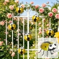 thumbnail image 1 of Iron Ladybug Beetle Wall Hanging, Cute Insect Shaped Outdoor Decor, Durable Weatherproof Fence Ornament, Rustic Yard Accessory for Garden Tree, Balcony and Courtyard Wall, 1 of 6