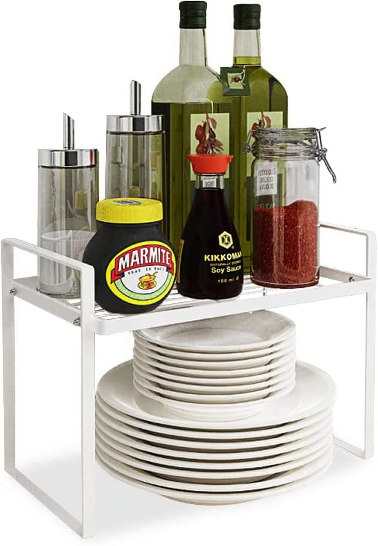 Iron Layered Kitchen Cupboard Organiser Shelf, Countertop