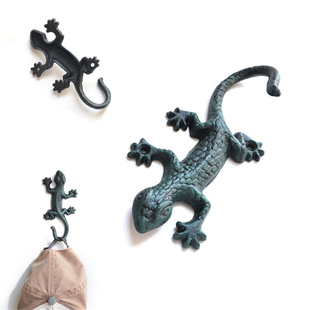Iron Lizard Rack Towel Hook Hanger Coat Hat Hook Home Decoration ...