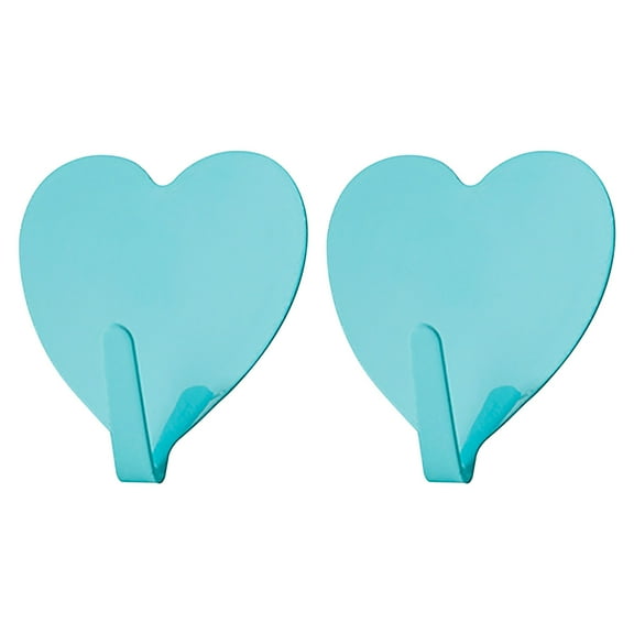 Iron Love Hook 2Pc Green Hanging Hooks, 2X Love Hook Hooks, Green