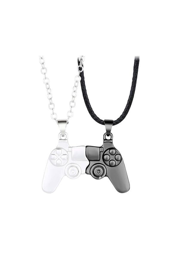 Iron Magnet Couple Necklace Personalized Valentine Gift, Adjustable Chain Romantic Jewelry for Men Women, Fashionable Matching Pair Set