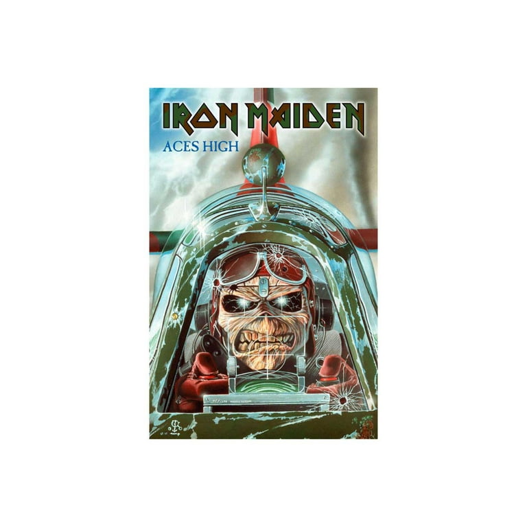 Iron Maiden - Aces High Textile Poster Flag - Walmart.com