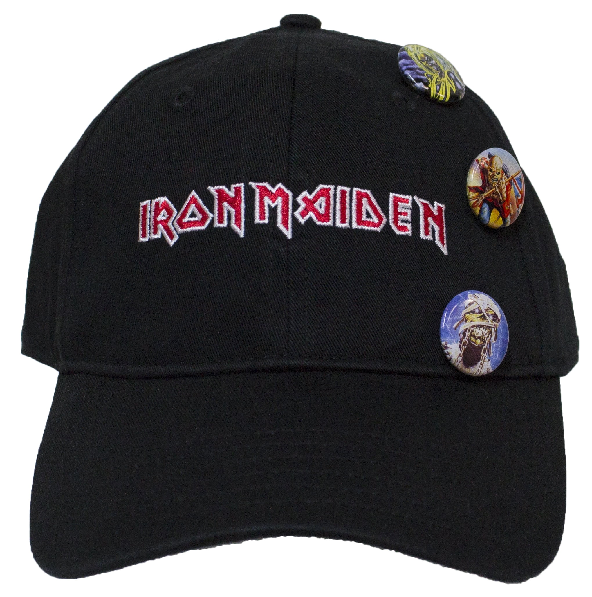Iron Maiden Adjustable Strapback Hat with Collectible Pins - Walmart.com