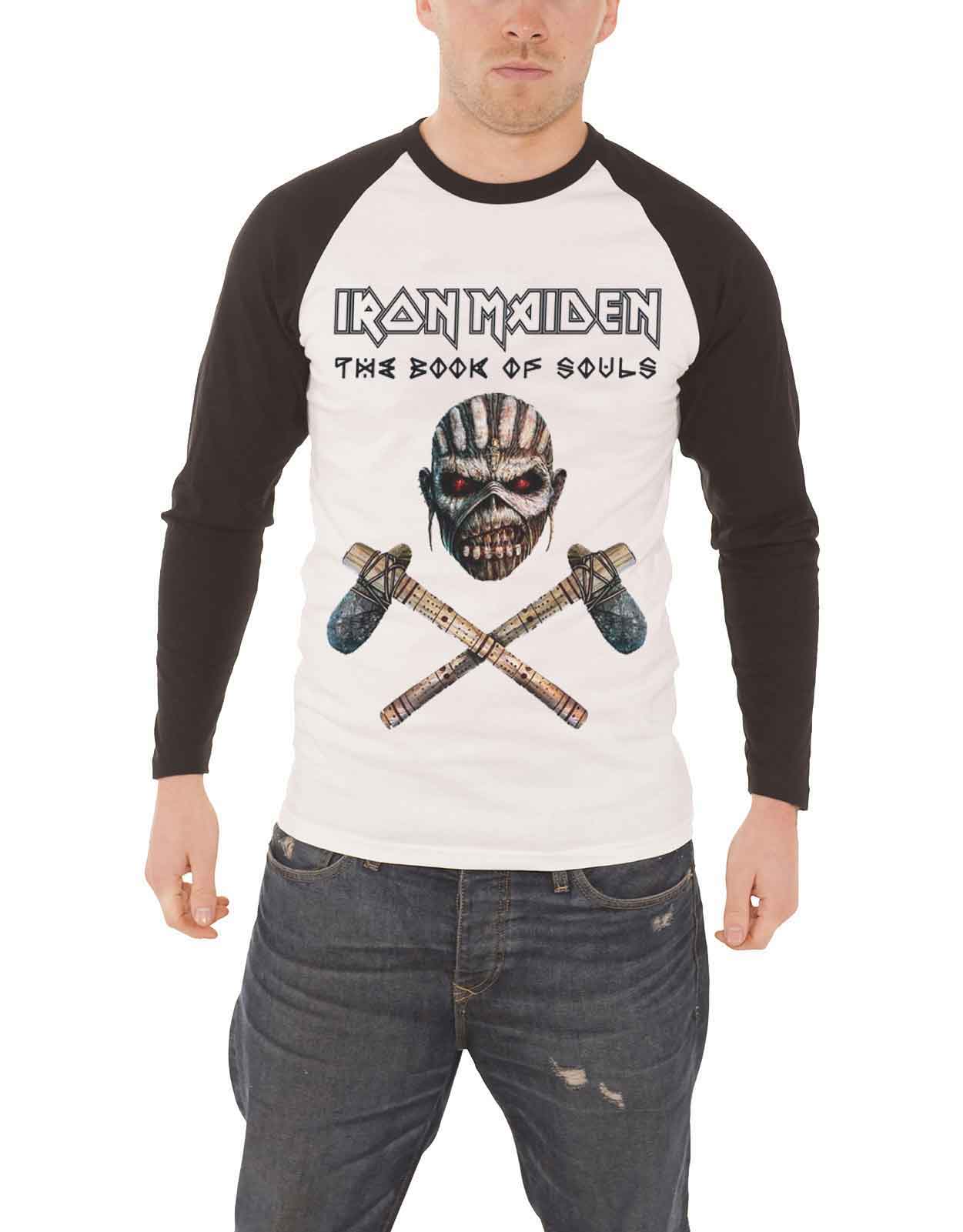 Iron Maiden Book Of Souls Live Chapter Official Band Logo T-Shirt - Men's Black Unisex Tee