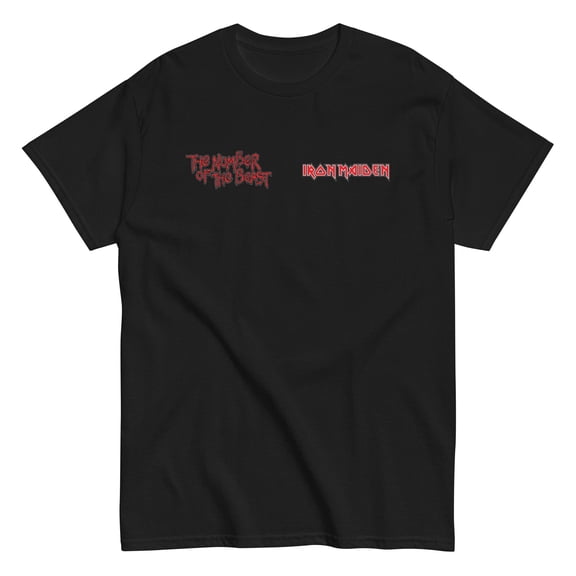 Iron Maiden - Beast Logo Unisex T-Shirt - Black - Small