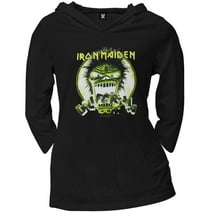 Iron Maiden - California Juniors Hooded 3/4 Sleeve T-Shirt - Small