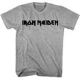 thumbnail image 1 of Iron Maiden Dark Logo Men's T Shirt - XL, Graphite Gray Heather, 1 of 2
