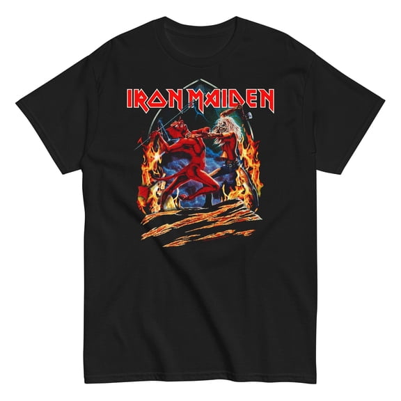 Iron Maiden - Devil Battle Unisex T-Shirt - Black - Small