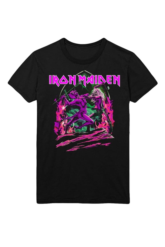 Iron Maiden Devil's Fight Unisex T-Shirt - Black - 3XL