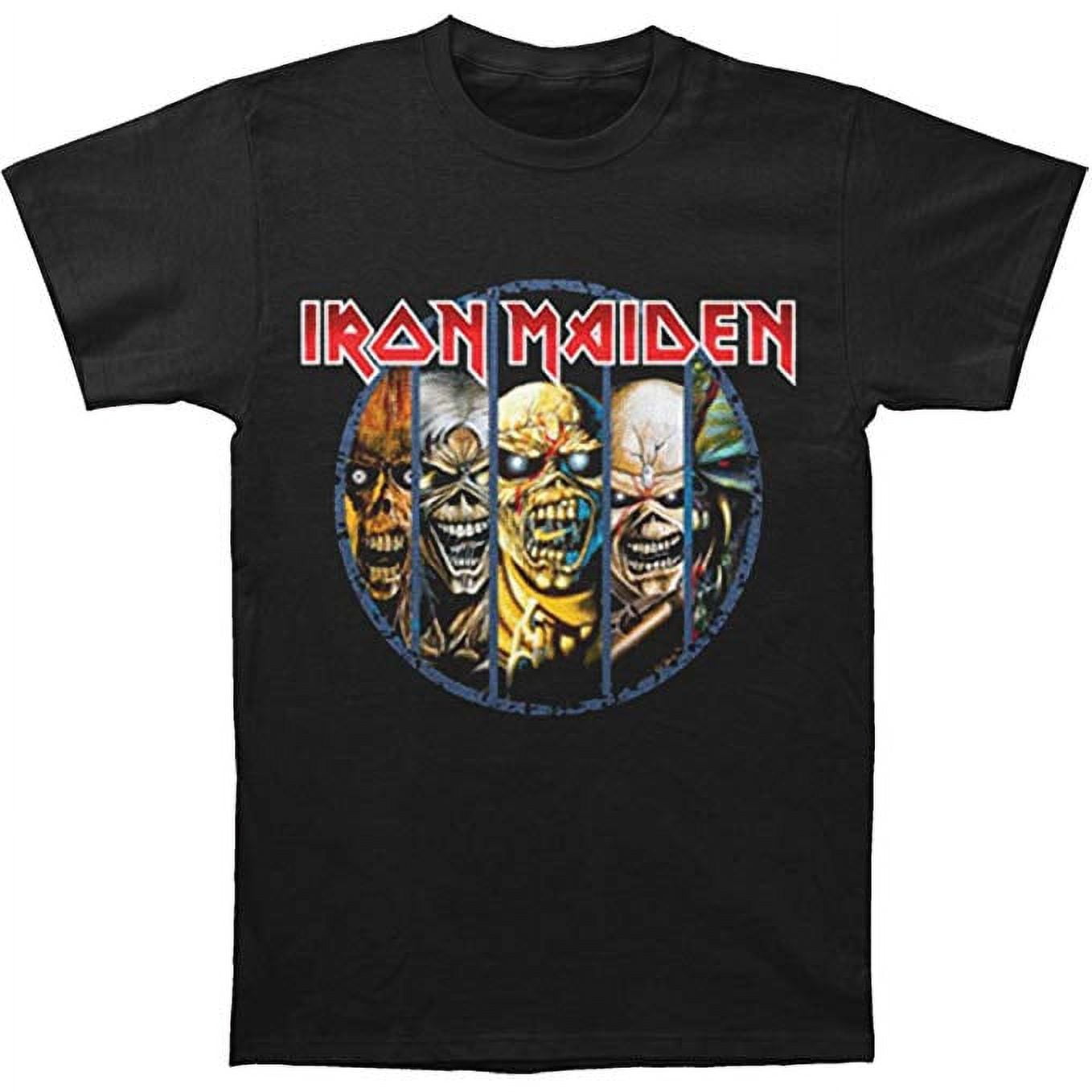 Rock Off officially licensed products Iron Maiden T Shirt Piece of Mind Mono Eddie Band Logo Nuovo Ufficiale Unisex
