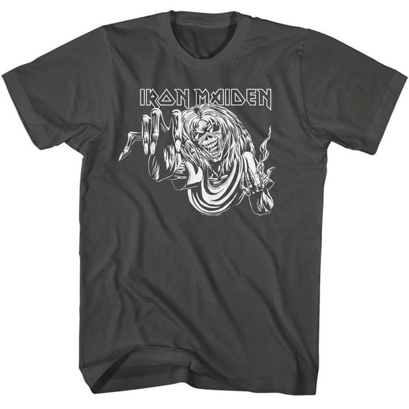 Iron Maiden Eddie the Head Men's T Shirt - 2XL, Charcoal