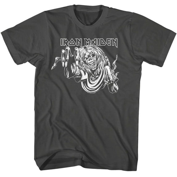 Iron Maiden Eddie the Head Men's T Shirt - XL, Charcoal