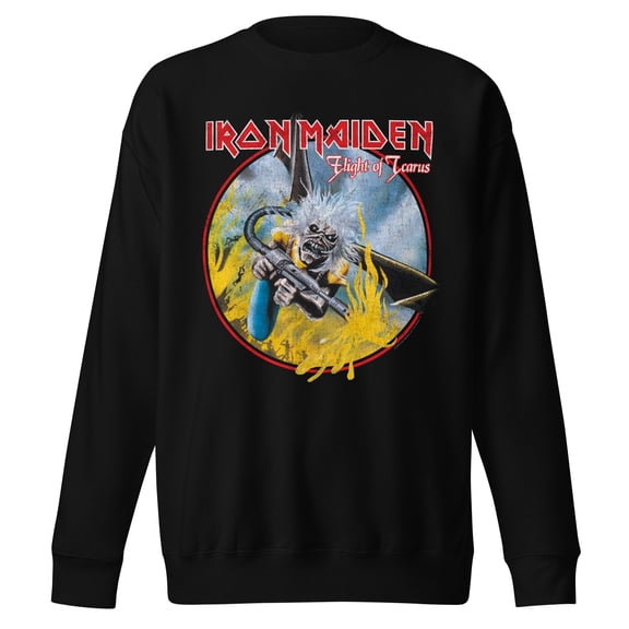 Iron Maiden - Flight of Icarus Jumbo Print Unisex Sweatshirt - Black - Small