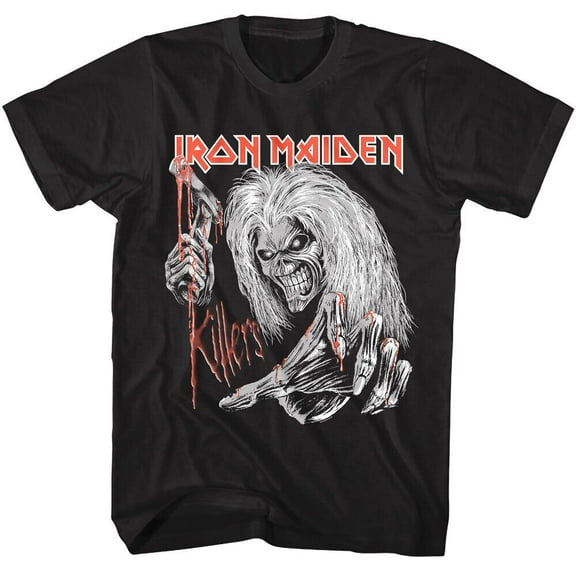 Iron Maiden Killers Axe-Wielding Eddie Men's T Shirt - XL, Black