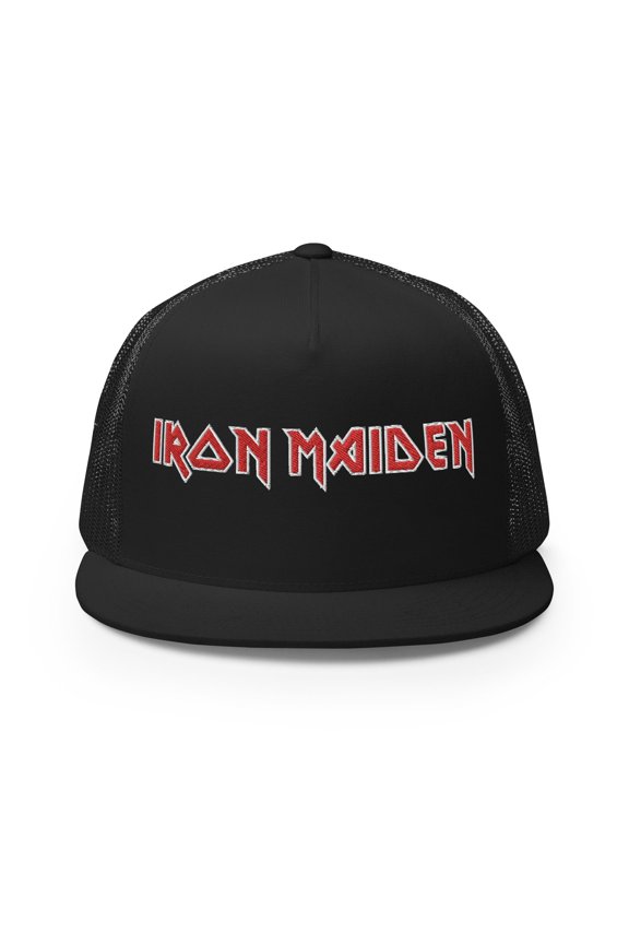 Iron Maiden - Logo Flat Brim Trucker Hat