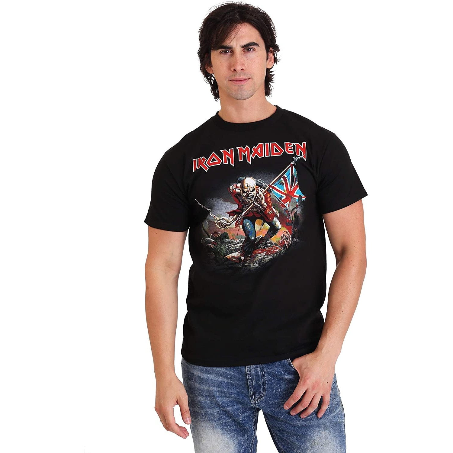 Whitney Kaptajn brie Perth Blackborough Iron Maiden Men's The Trooper Short Sleeve T Shirt - Walmart.com