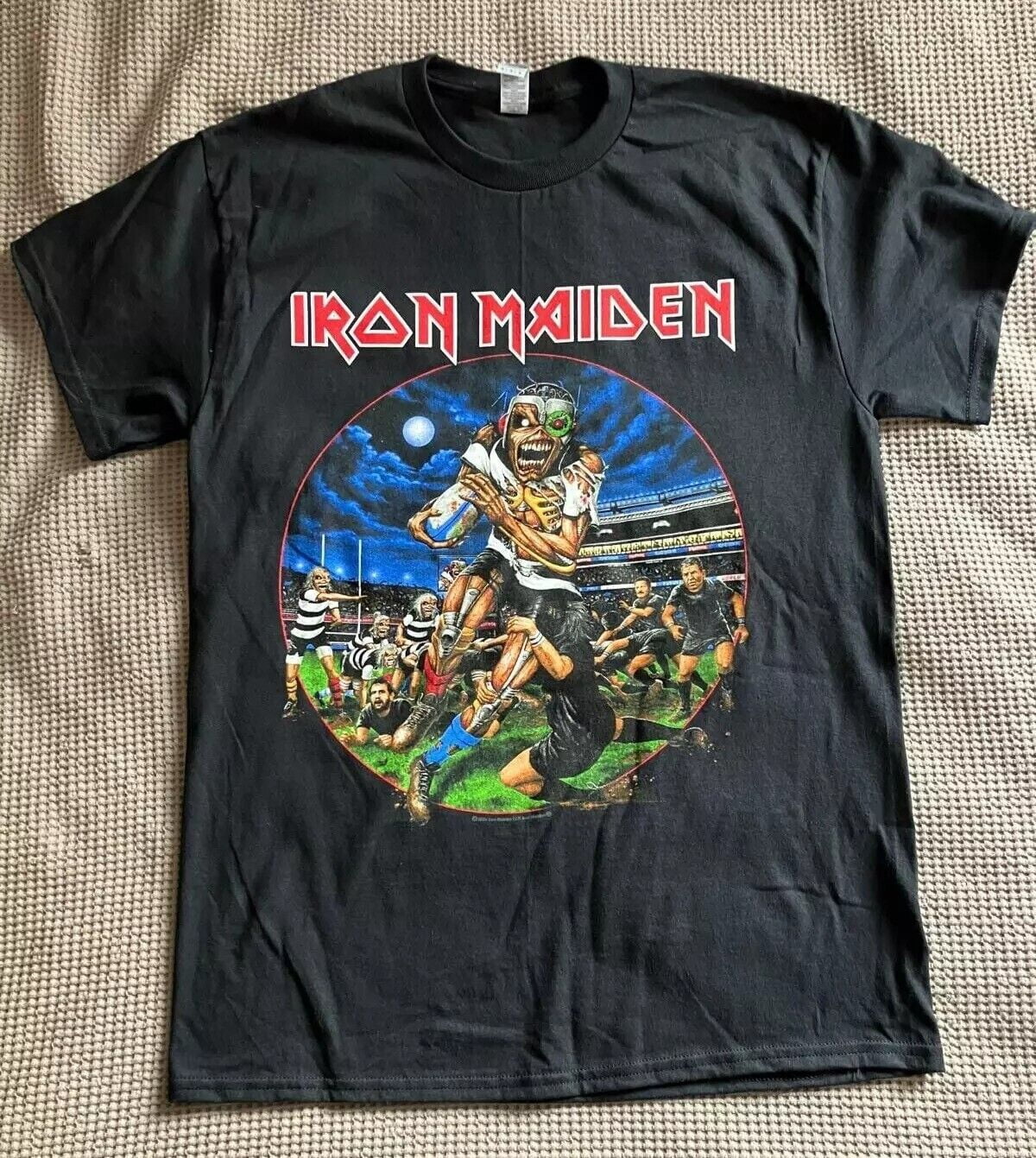 Iron Maiden New Zealand Event Shirt 2024 available in M, L, XL, XXL
