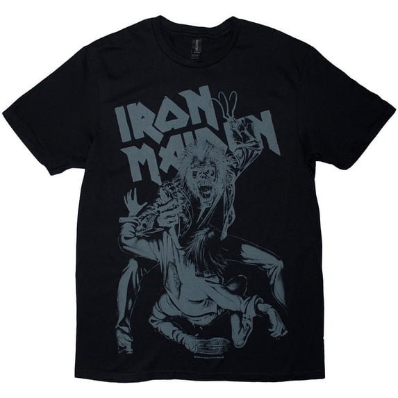 Iron Maiden Unisex T-Shirt No Prayer Claw Jumbo Grey (Black)
